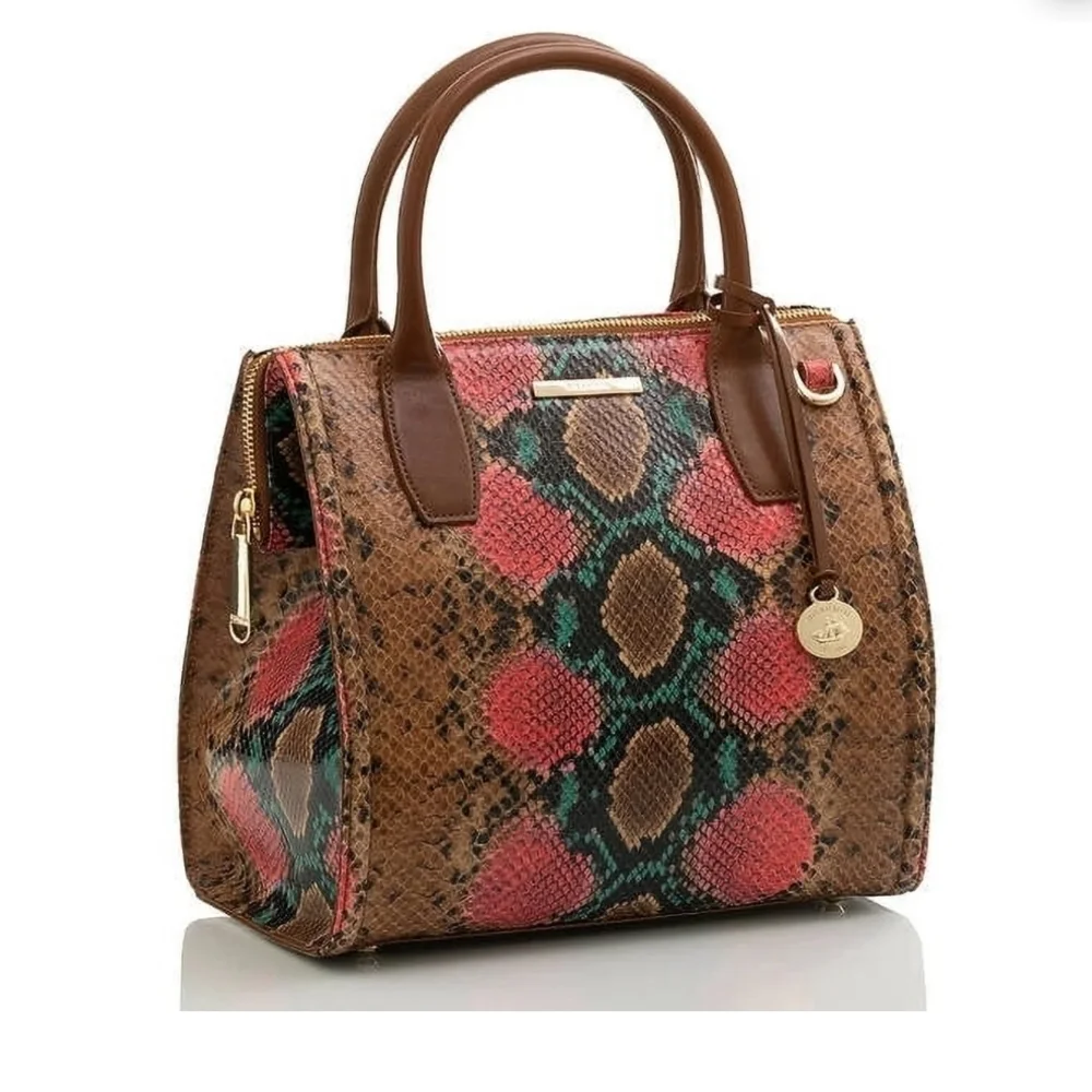 🤎▪️Brahmin ▪️Small Caroline Multi Caladesi Leather Satchel